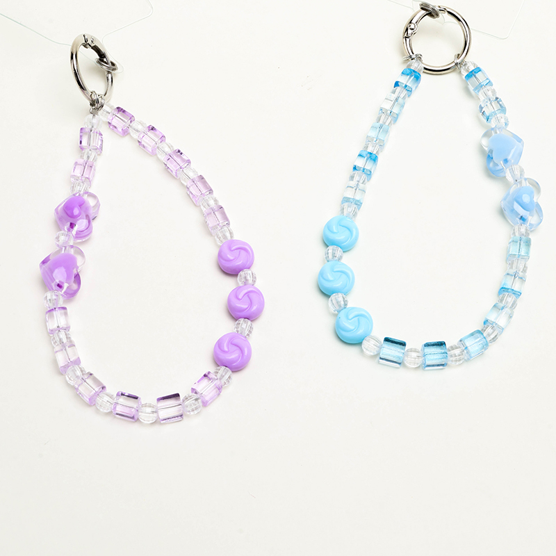 Double Heart Square Charm