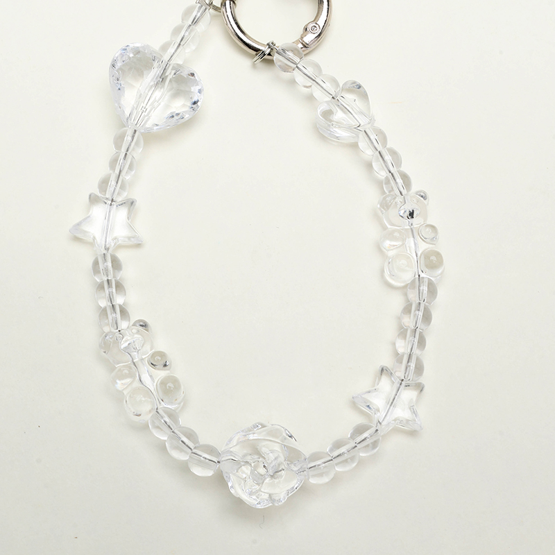 Translucent Heart Bear Charm
