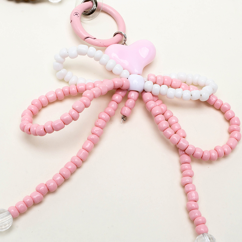 Colorful Heart Bow Charm