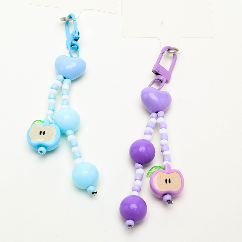 Colorful Heart Apple Charm