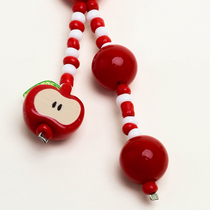 Colorful Heart Apple Charm