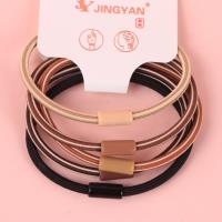 JY1190纸盒5条咖色卡扣皮筋 3