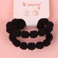 JY0209纸盒2条咖色豆豆圆珠皮筋 5