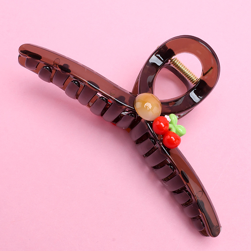 13 cm Brown Fruit Hair Claw Clip GPPS 4011801265