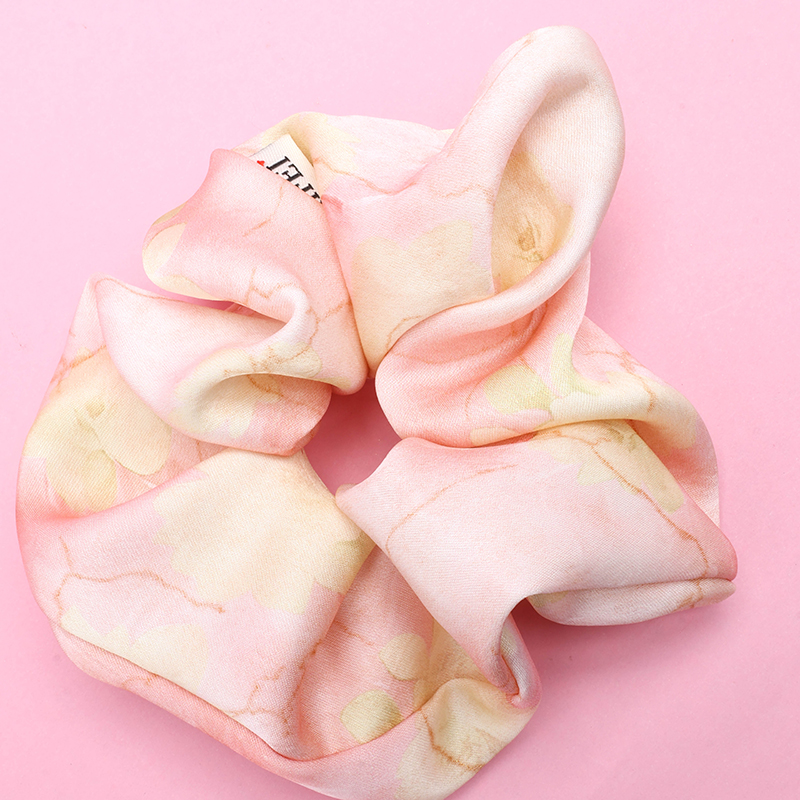 Net Red Blooming Label Polyester Hair Scrunchie 4012101925