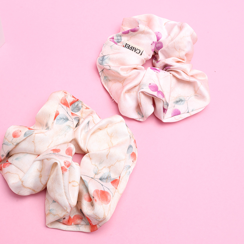 Pastoral Spotted Colon Ring Polyester Hair Scrunchie 4012101926