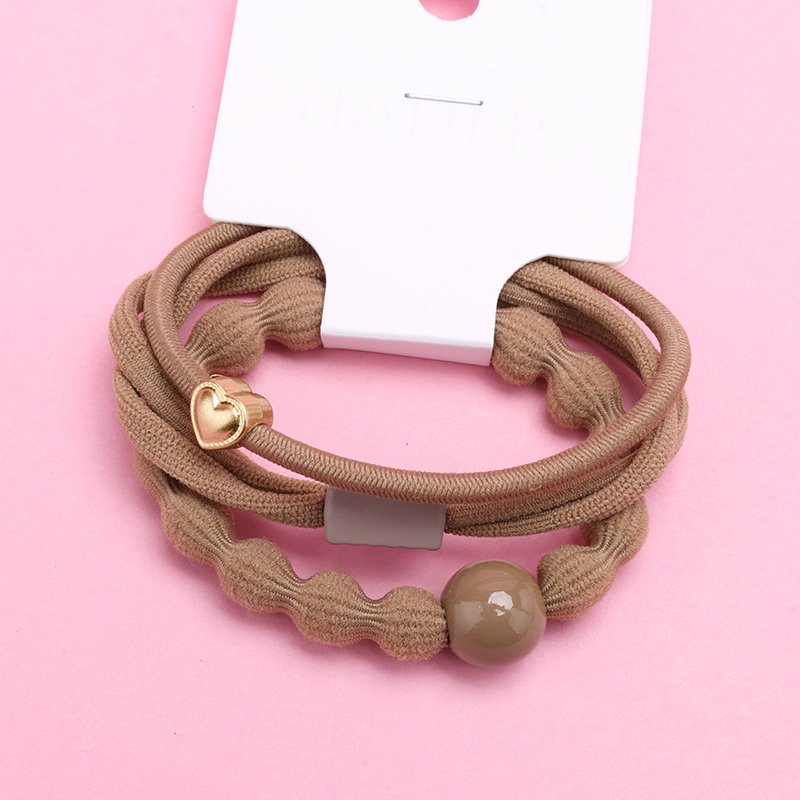 Three Milk Tea Color Accessories Rubber Band Combination 4012202389