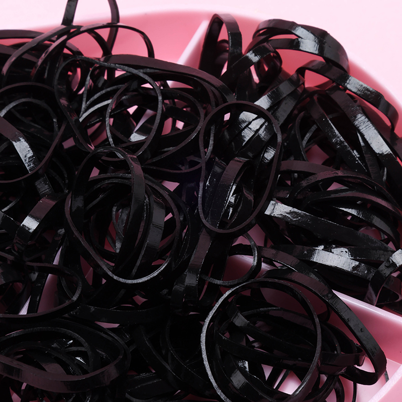 Drop Box Black SBS Elastomer Hair Tie