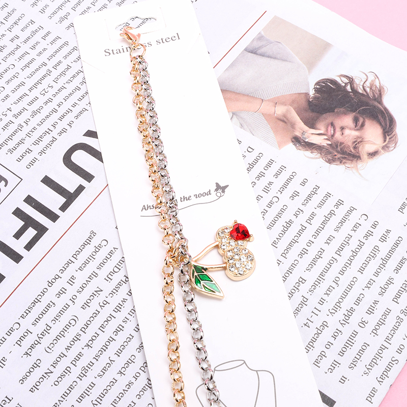 Two Tone Rhinestone Bracelet