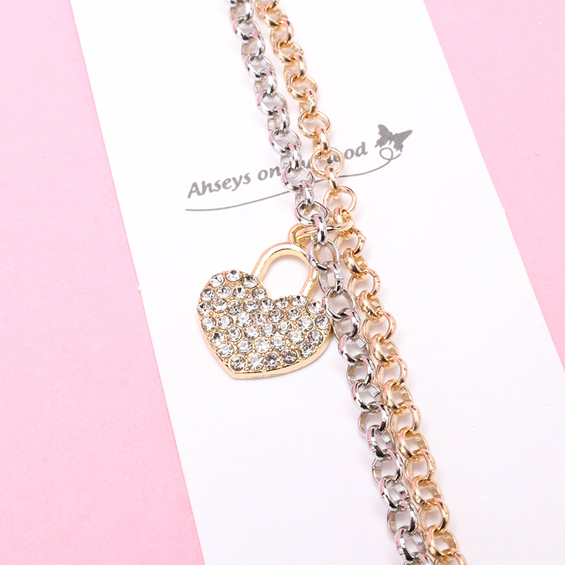 Two Tone Rhinestone Bracelet