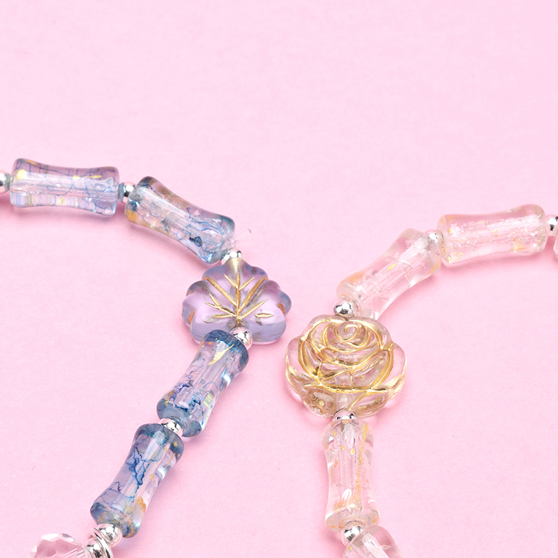Gold Bamboo Snowflake Bracelet