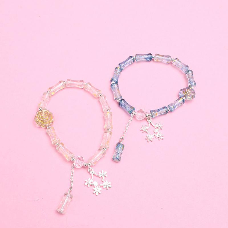 Gold Bamboo Snowflake Bracelet