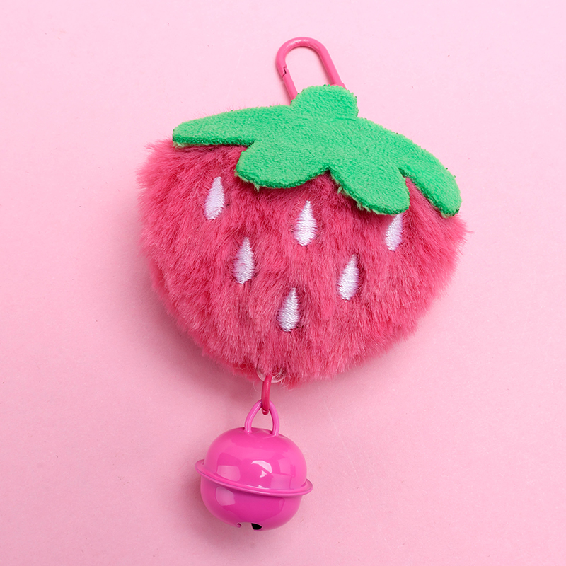 Plush Bell Strawberry Charm
