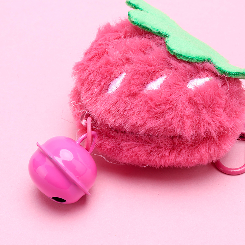 Plush Bell Strawberry Charm