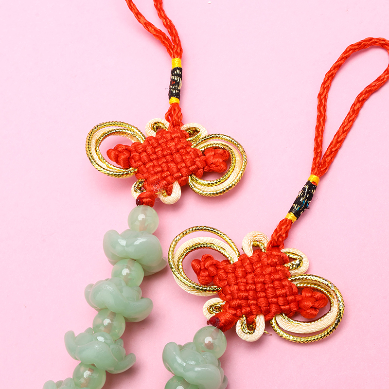 Five Lotus Flower Chinese Knot Pendant