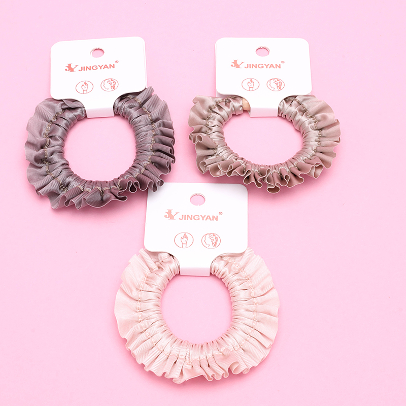 Boxed French Skirt Soft Light Fabric Hair Tie