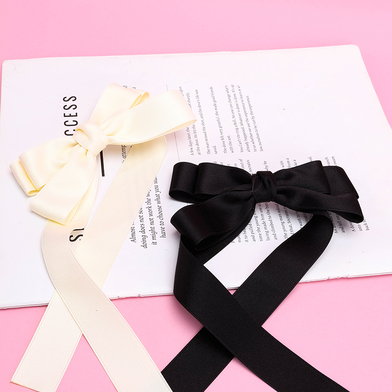 New Style Ribbon Bow Duckbill Hair Clip Alloy Fabric 4010402780