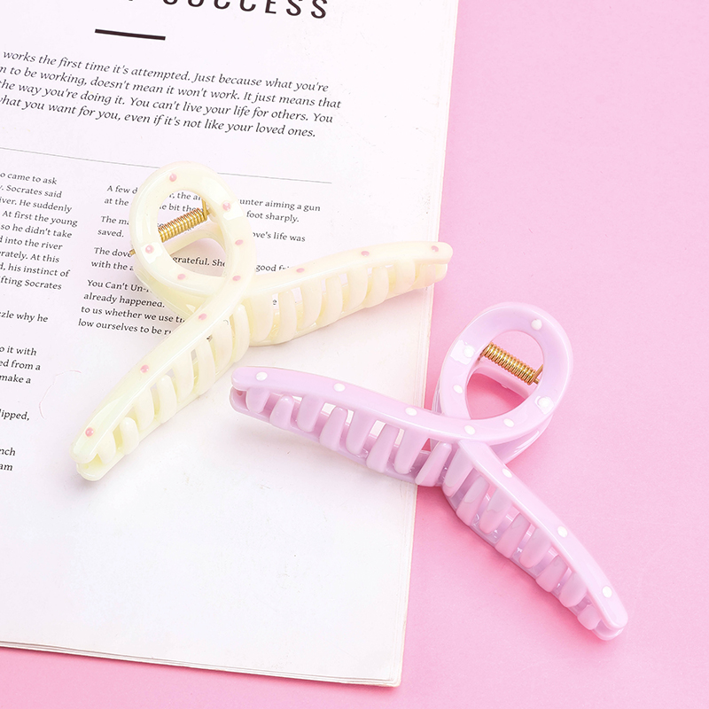 Spring Color Oil Drop Dot Large Hair Claw Clip GPPS 4011801253