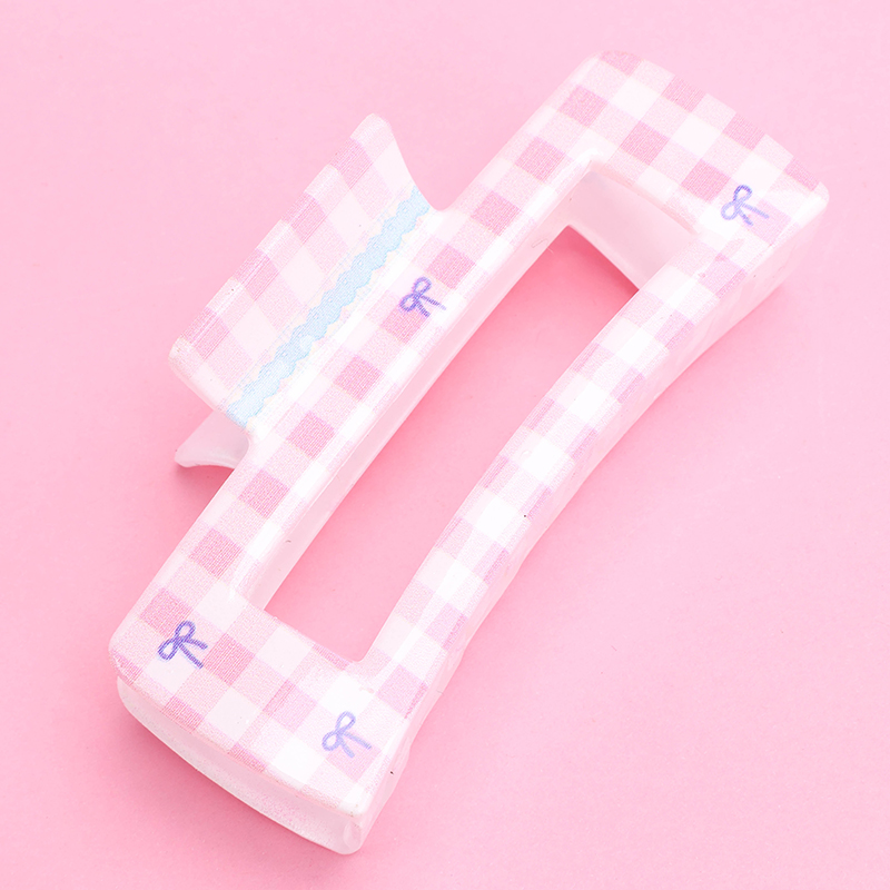 New Simple Fresh Print Large Hair Claw Clip Plastic 4011801267