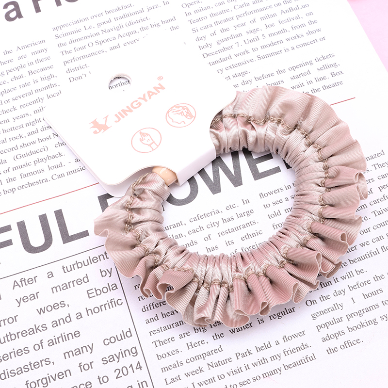 Boxed French Skirt Soft Light Fabric Hair Tie