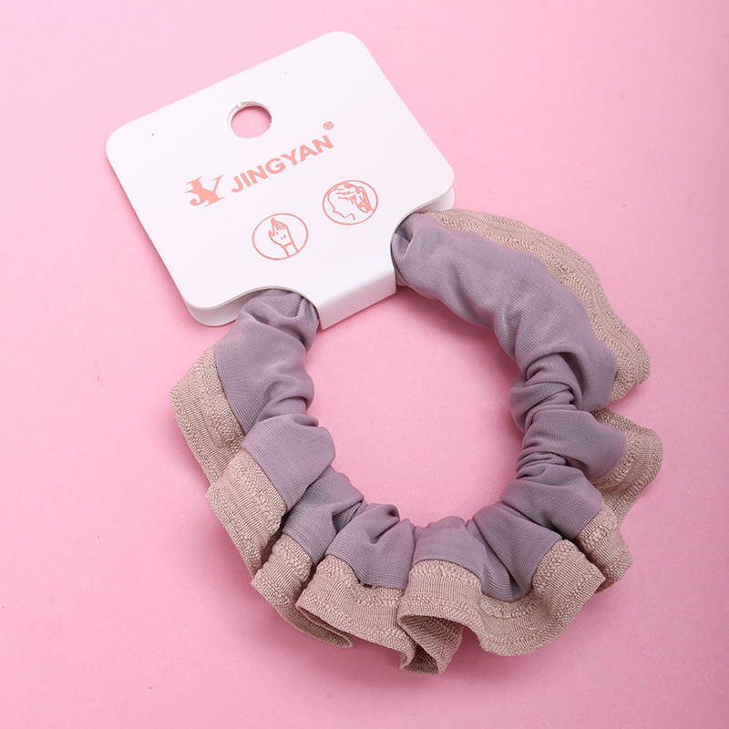 Boxed Ruffled Edge Super Soft Fabric Hair Tie