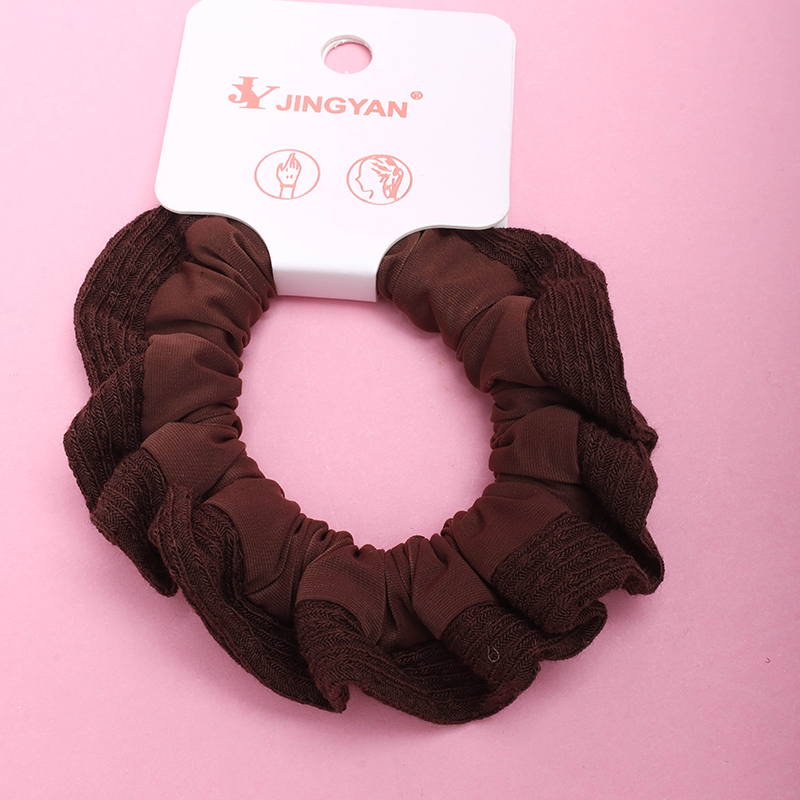 Boxed Dark Lace Super Soft Fabric Hair Tie