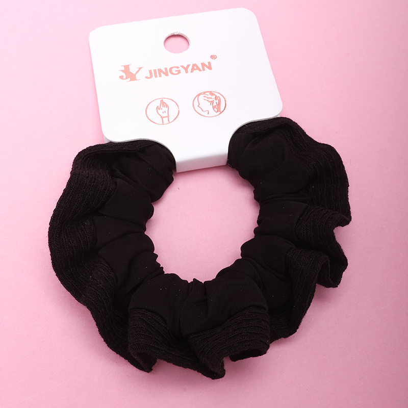 Boxed Dark Lace Super Soft Fabric Hair Tie