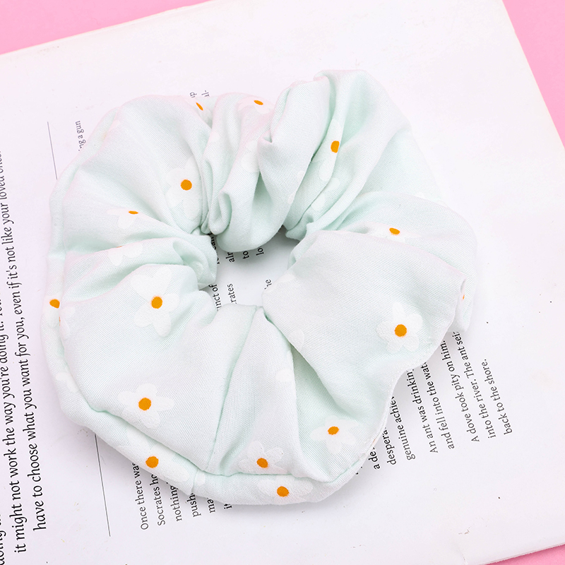 Small Daisy Flower Cloth Hair Tie