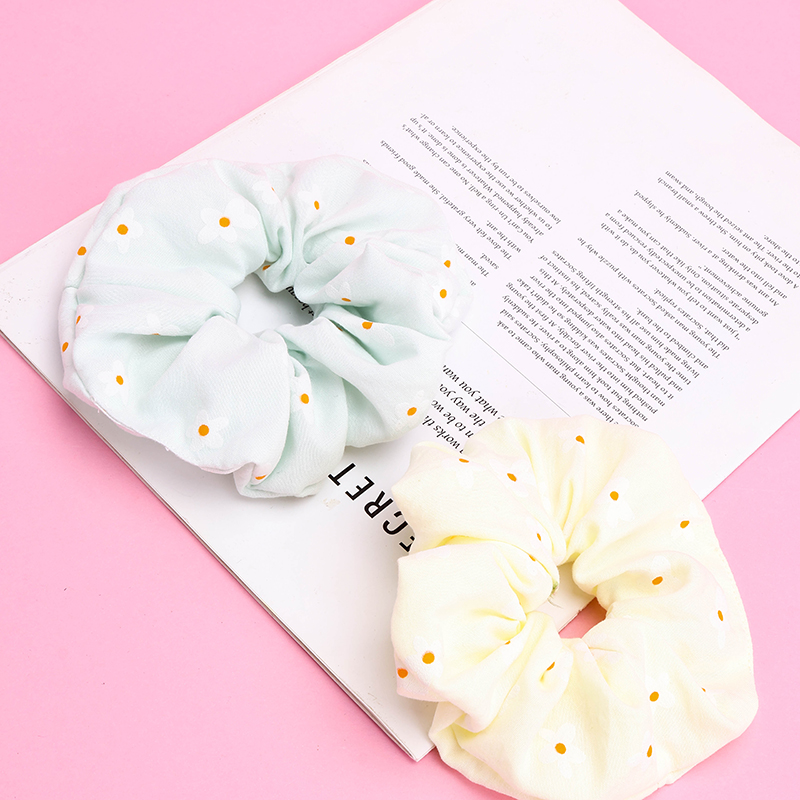 Small Daisy Flower Cloth Hair Tie