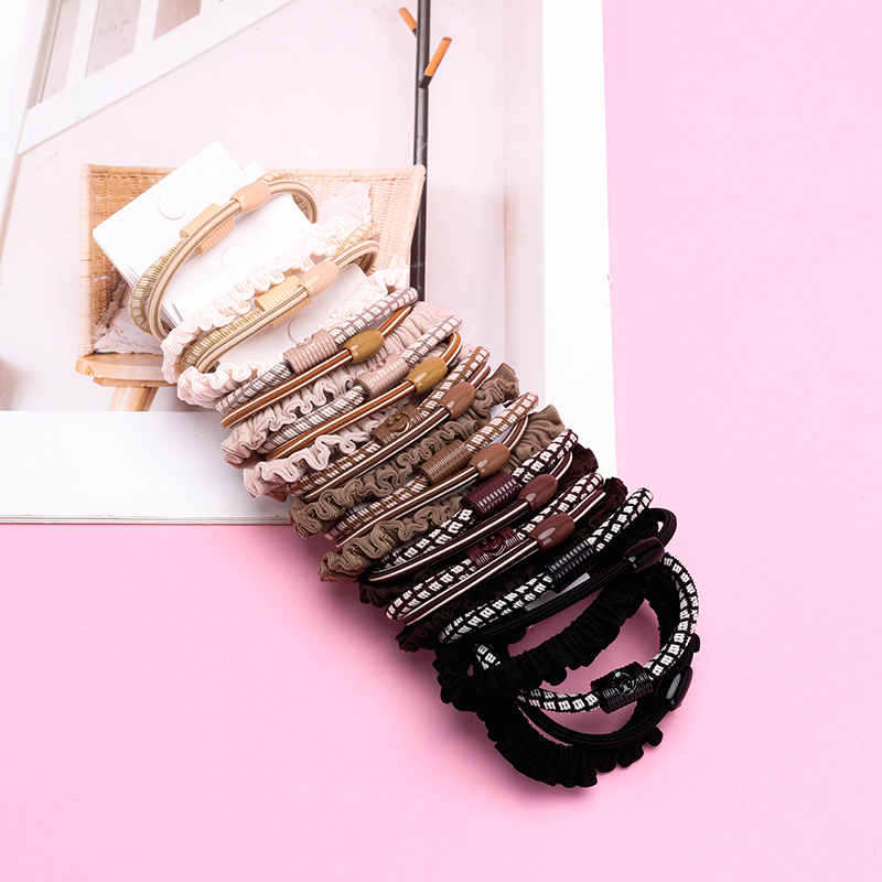 Three Curry Color Hair Tie Set