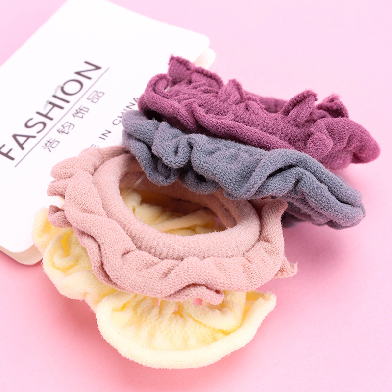 Four Lace Rubber Hair Bands
