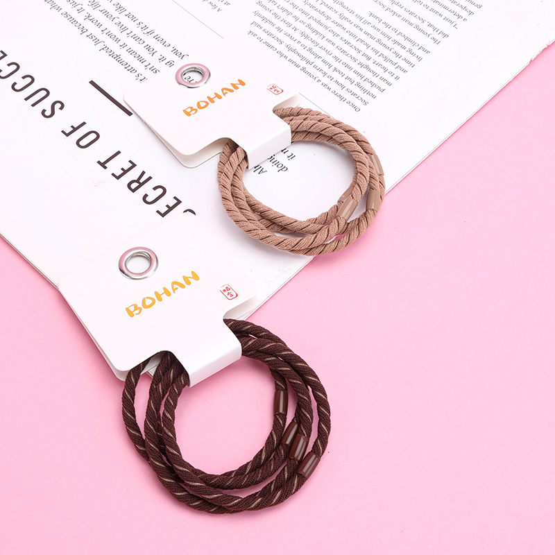 Four Curry Twist Hair Ties