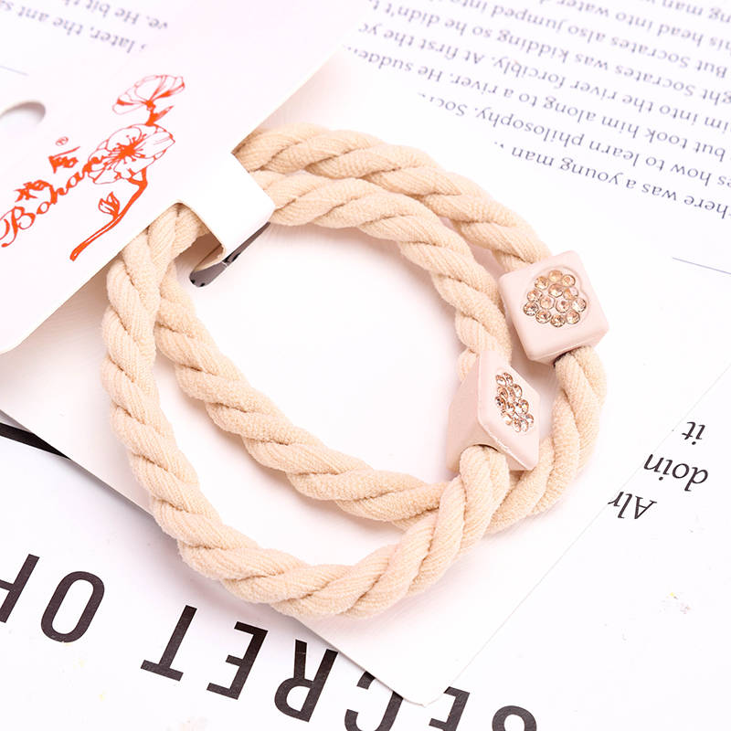 Two Point Drill Triangle Nylon Hair Ties