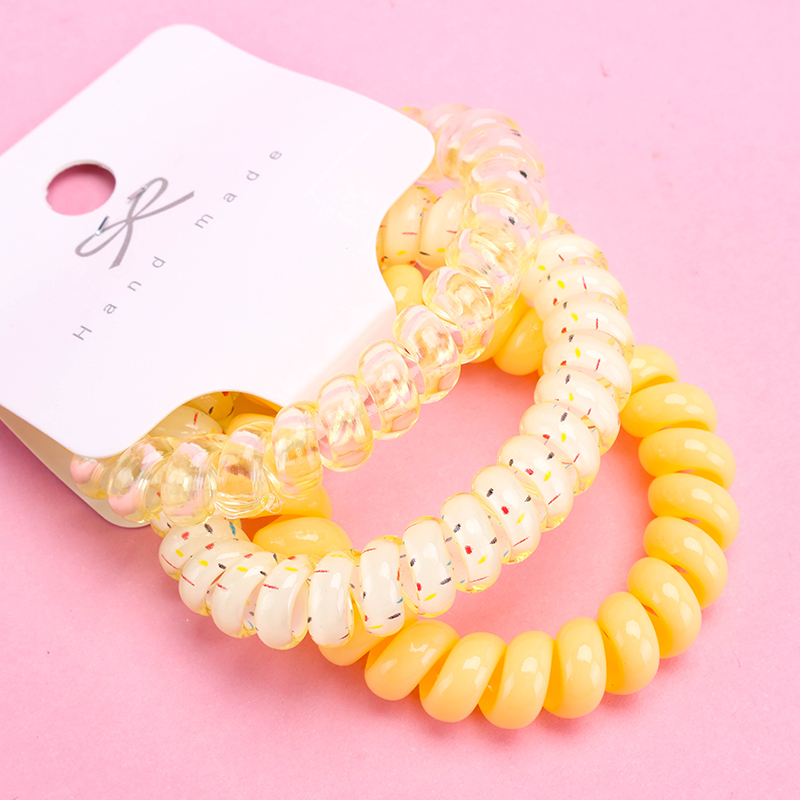 3 Jelly-Colored TPU Hair Ties Boxed