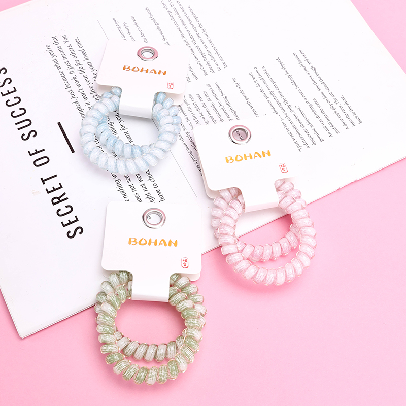 Gradient Print Telephone Hair Ties 2-Pack