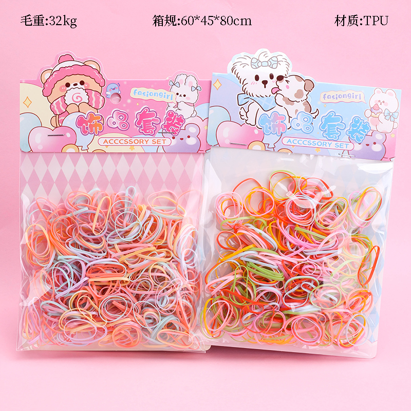 MXM-197 TPU Color Hair Ties 12-Pack