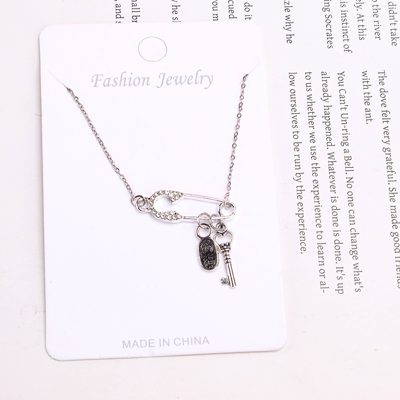 Diamond Pin Pendant Necklace