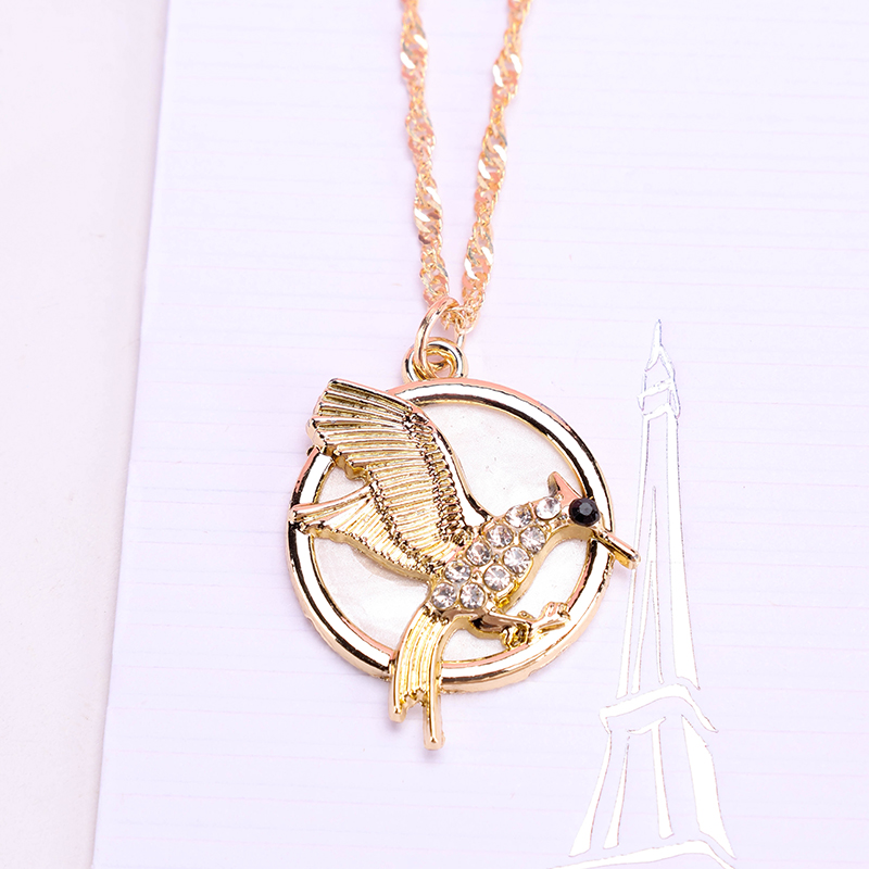 Round Hummingbird Diamond Necklace