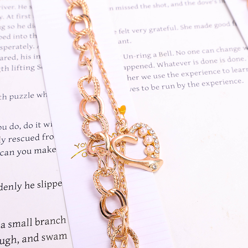 Pearl Rhinestone Beaded Bracelet