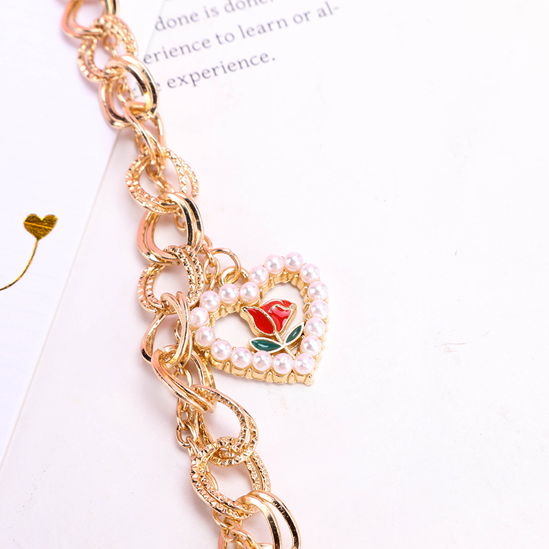 Pearl Rhinestone Beaded Bracelet