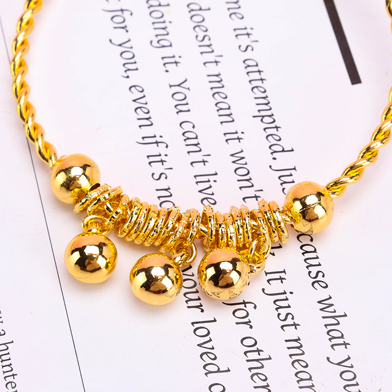 Bead Pendant Twist Bangle Alloy 4021100234