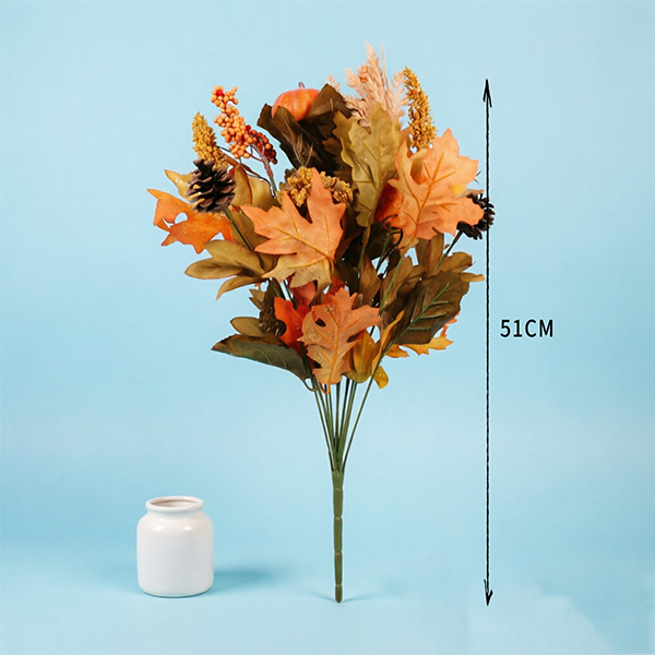 PE Artificial Maple Leaf Fruit Flower 105060030