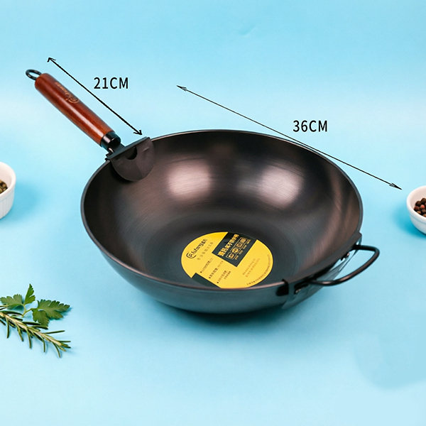 36cm Iron Round Bottom Wok 113130011