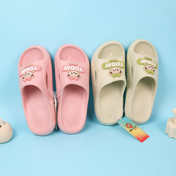 2609B-6 Women's Sticky Bear EVA Slippers