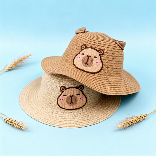 Cute Capybara Children's Woven Hat