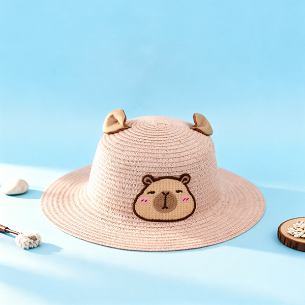 Cute Capybara Children's Woven Hat