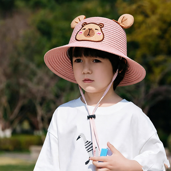 Cute Capybara Children's Woven Hat