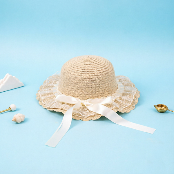 Children's Woven Bow Hat