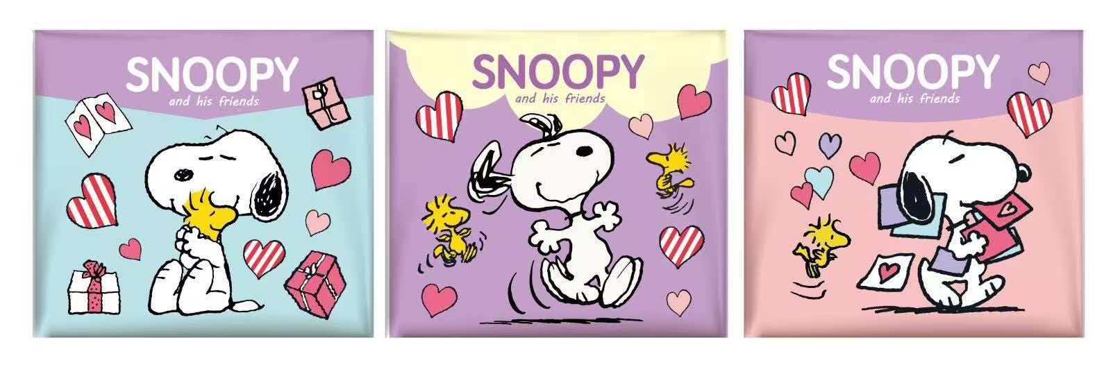 Wood Pulp Facial Tissue Snoopy 120 Sheets 3100200109