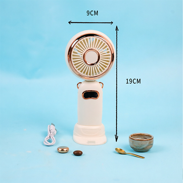 AY03 Digital Display Brushless Handheld Fan with Aromatherapy ABS PP 118050022